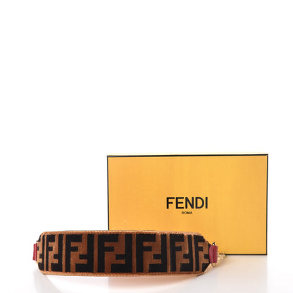 Fendi Velvet FF Mini Strap You Tobacco Fragola 5 of 5