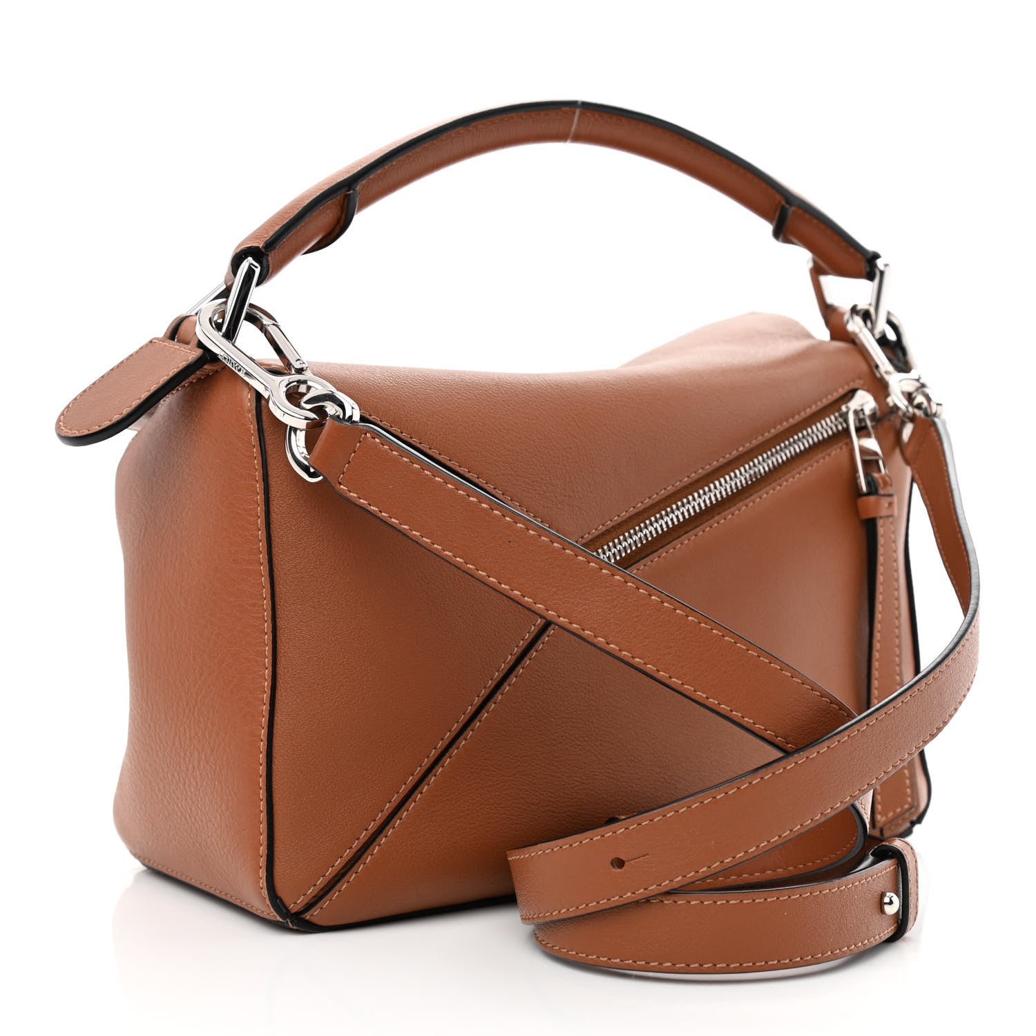 Loewe Calfskin Small Puzzle Bag Tan 3 of 11