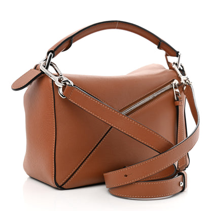 Loewe Calfskin Small Puzzle Bag Tan 3 of 11