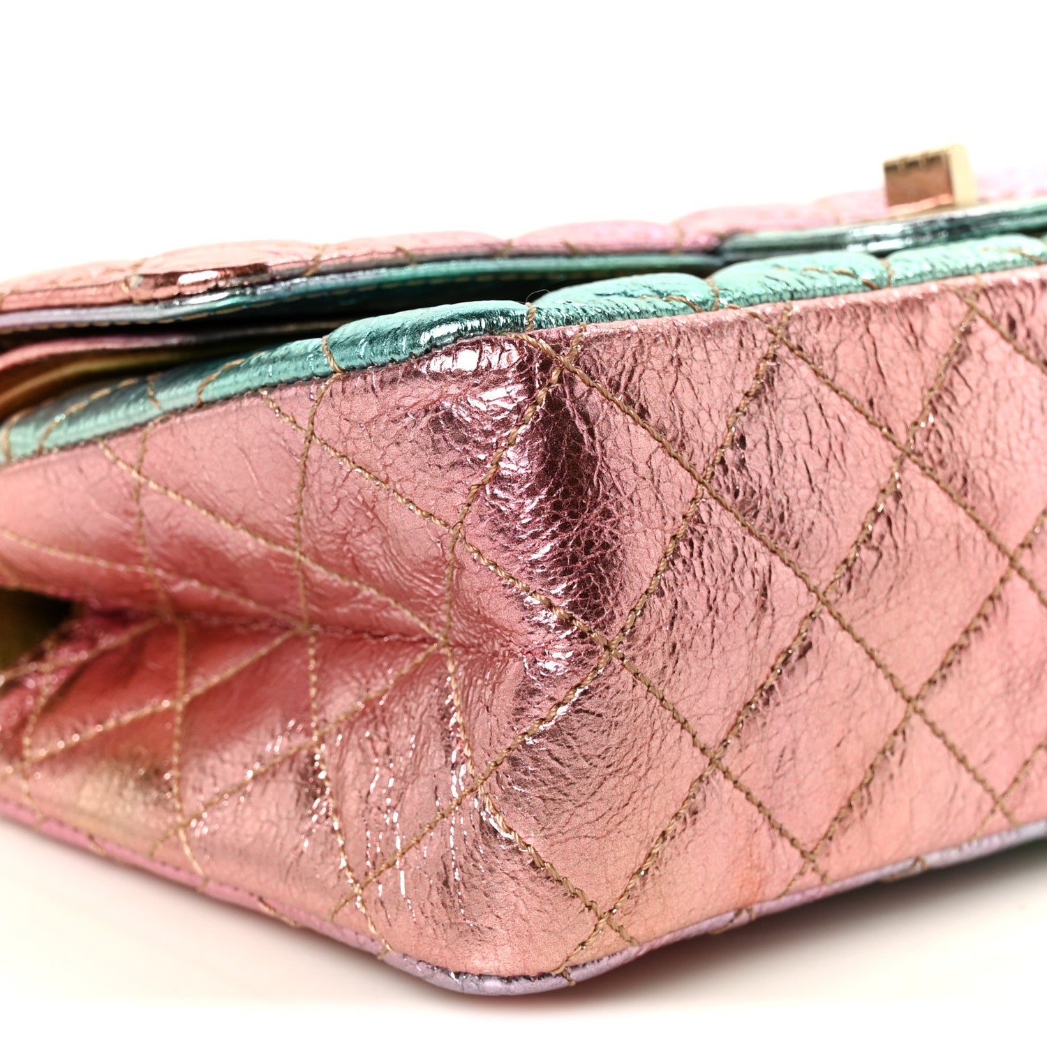 Chanel Metallic Goatskin Quilted 2.55 Reissue 225 Flap Multicolor 9 of 10