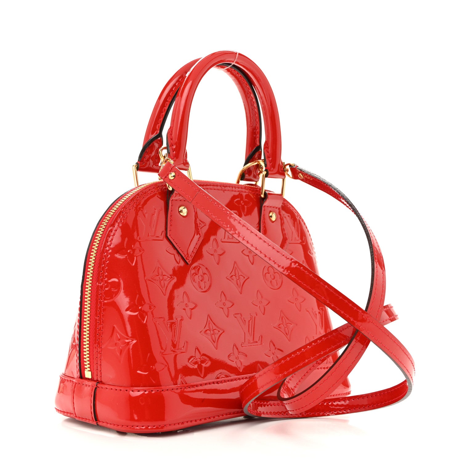 Louis Vuitton Vernis Alma BB Cherry 3 of 12