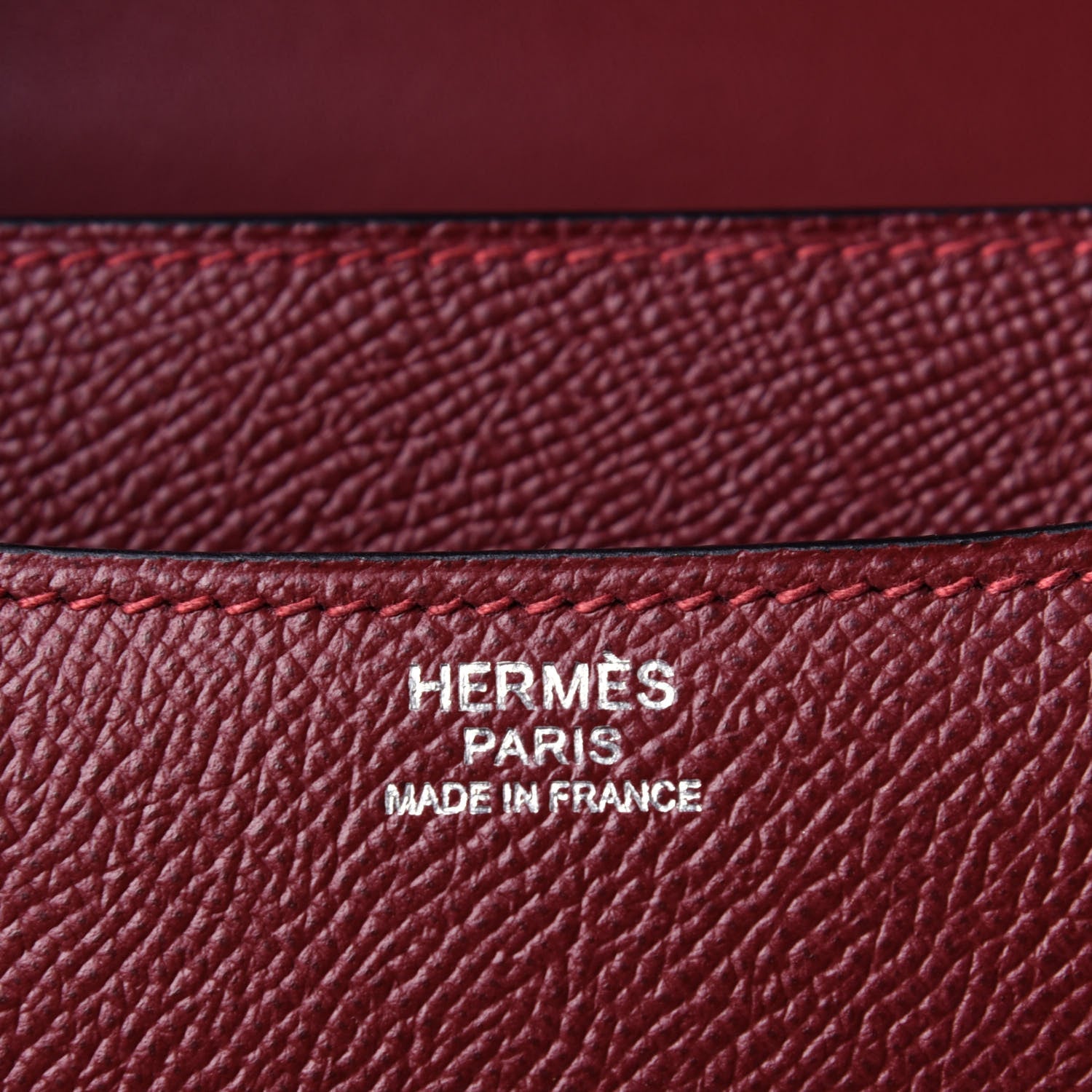 Hermes Epsom Enamel Constance 24 Rouge H Bleu Nuit 5 of 10