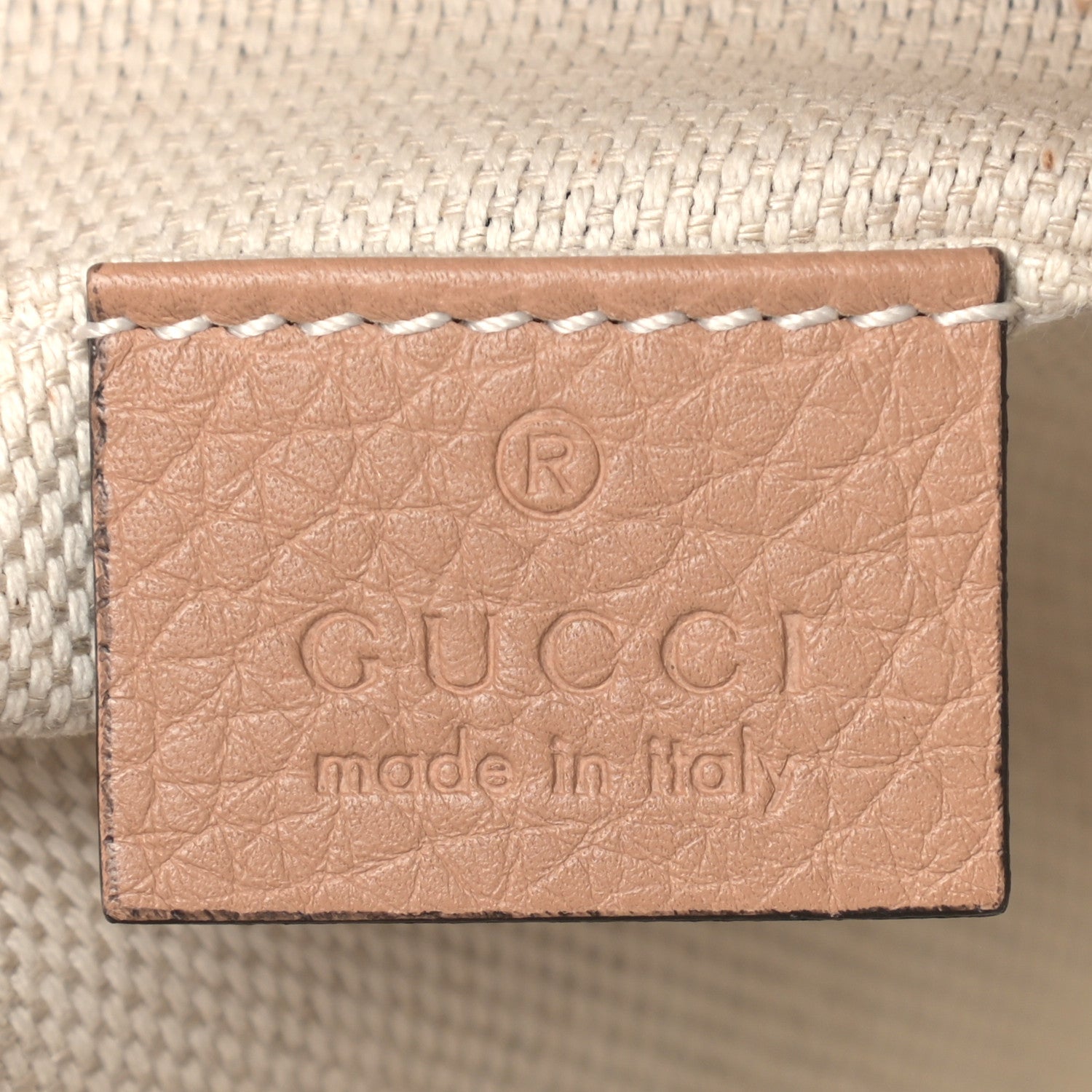 Gucci Pebbled Calfskin Small Soho Disco Bag Rose Beige 6 of 9