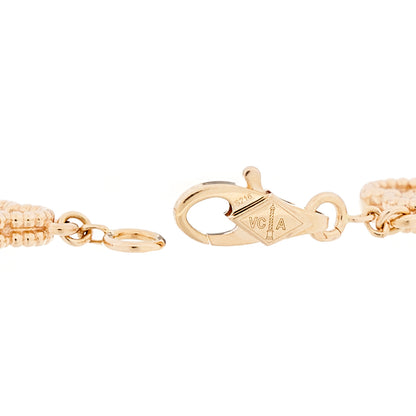 Van Cleef & Arpels 18K Rose Gold 6 Motifs Sweet Alhambra Bracelet 3 of 6
