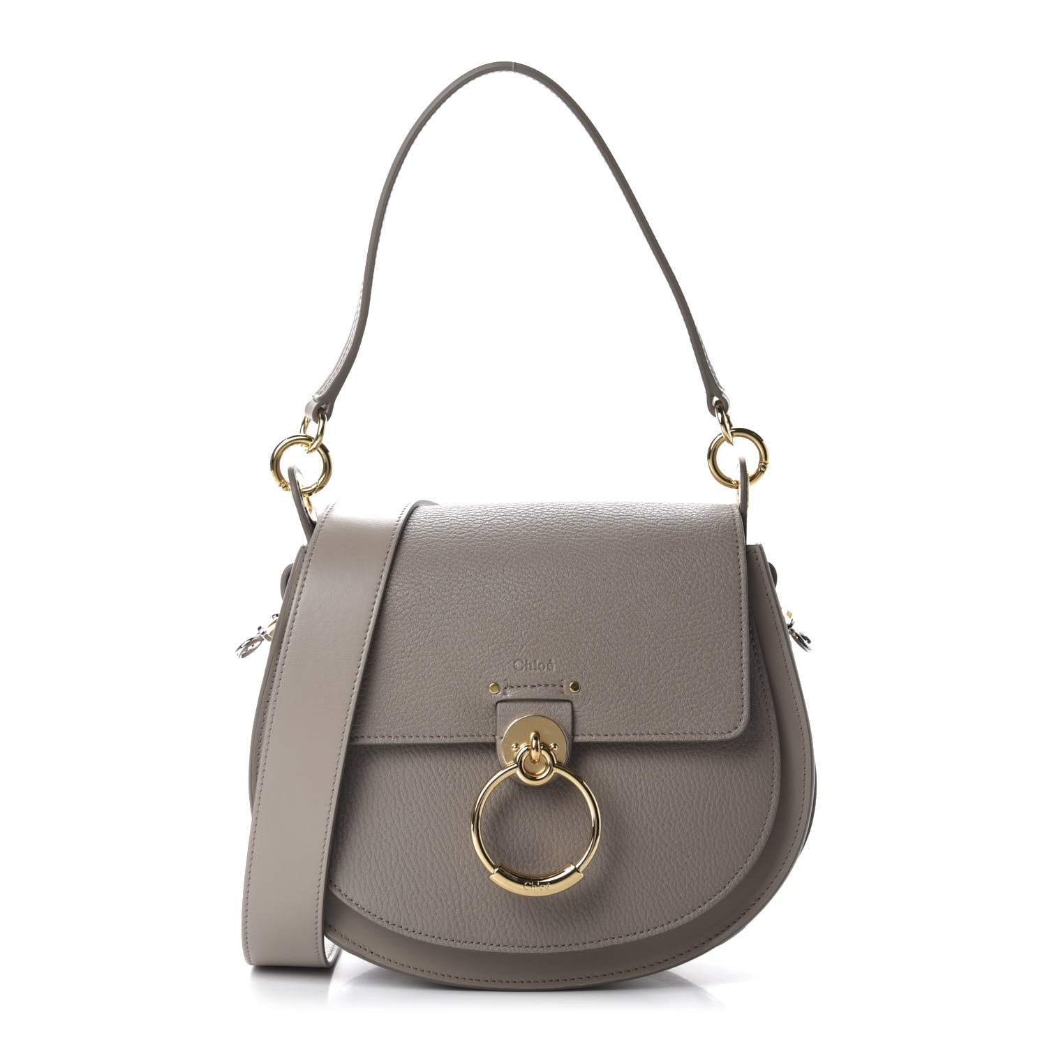Chloe Calfskin Large Tess Bag Motty Grey 1 of 10