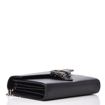 Gucci Calfskin Mini Dionysus Chain Wallet Black 4 of 8