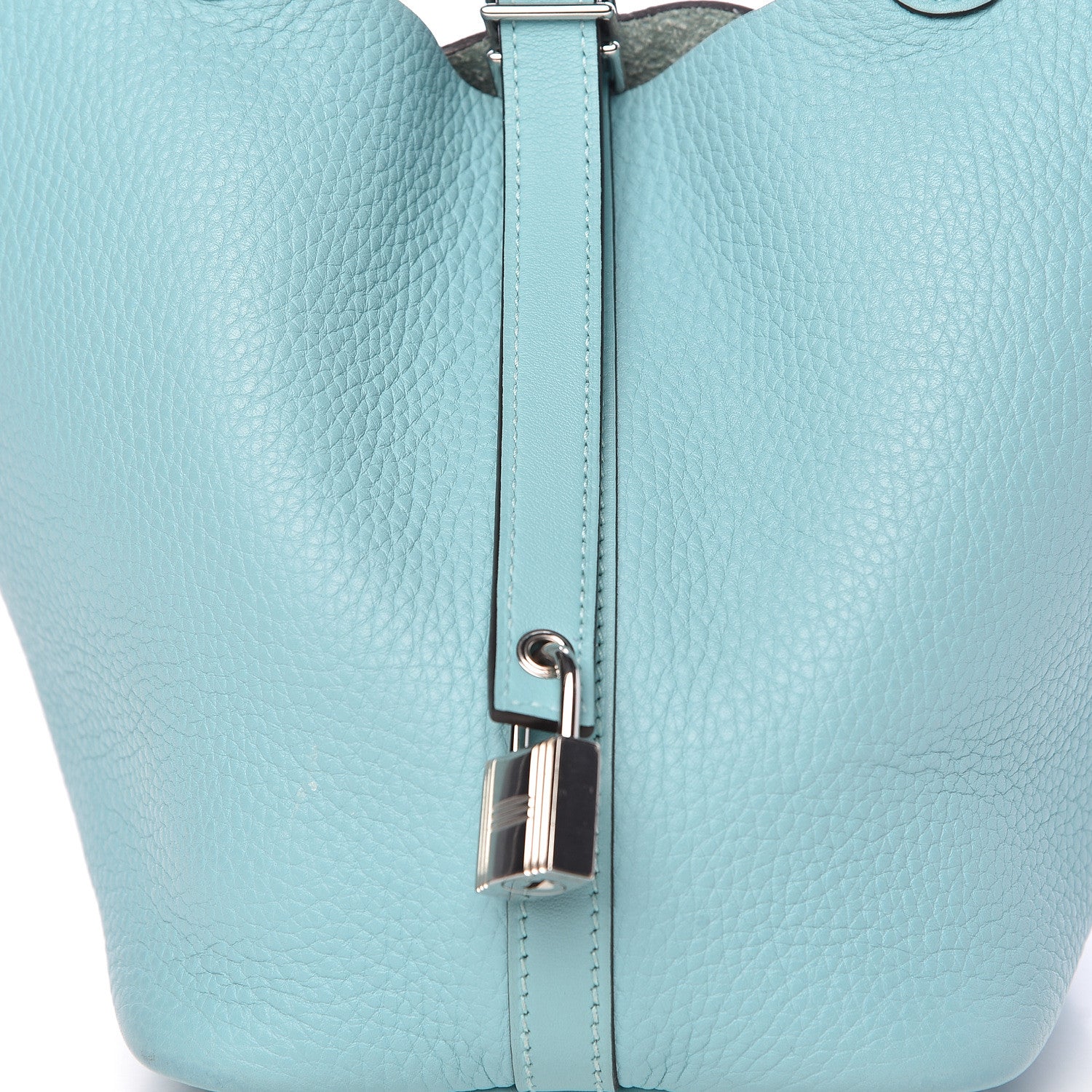 Hermes Taurillon Clemence Picotin Lock 18 PM Bleu Atoll 8 of 11