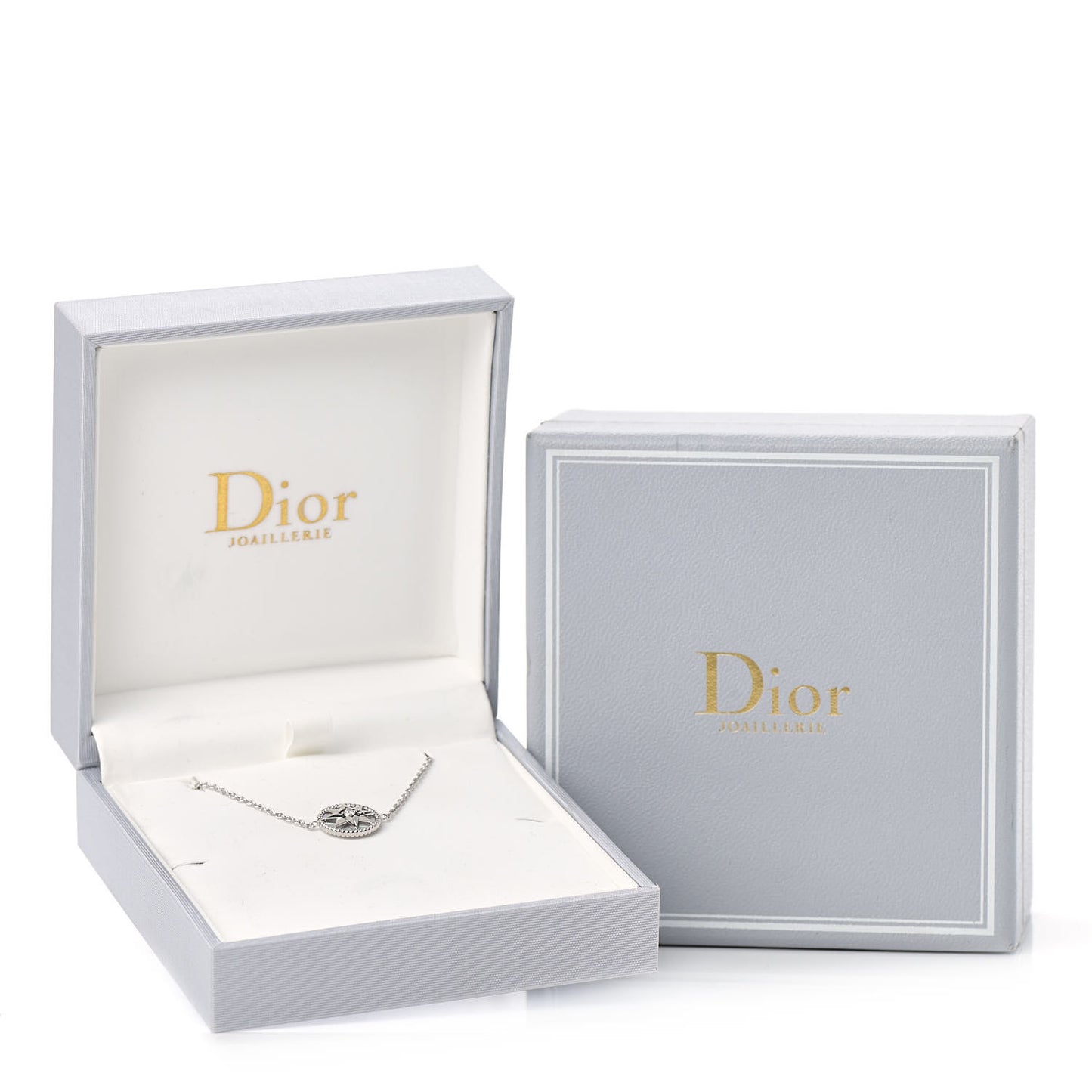18K White Gold Diamond Mother of Pearl Rose Des Vents Bracelet