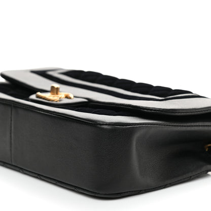 Chanel Metallic Lambskin Velvet Quilted Medium Flap Black 9 of 11