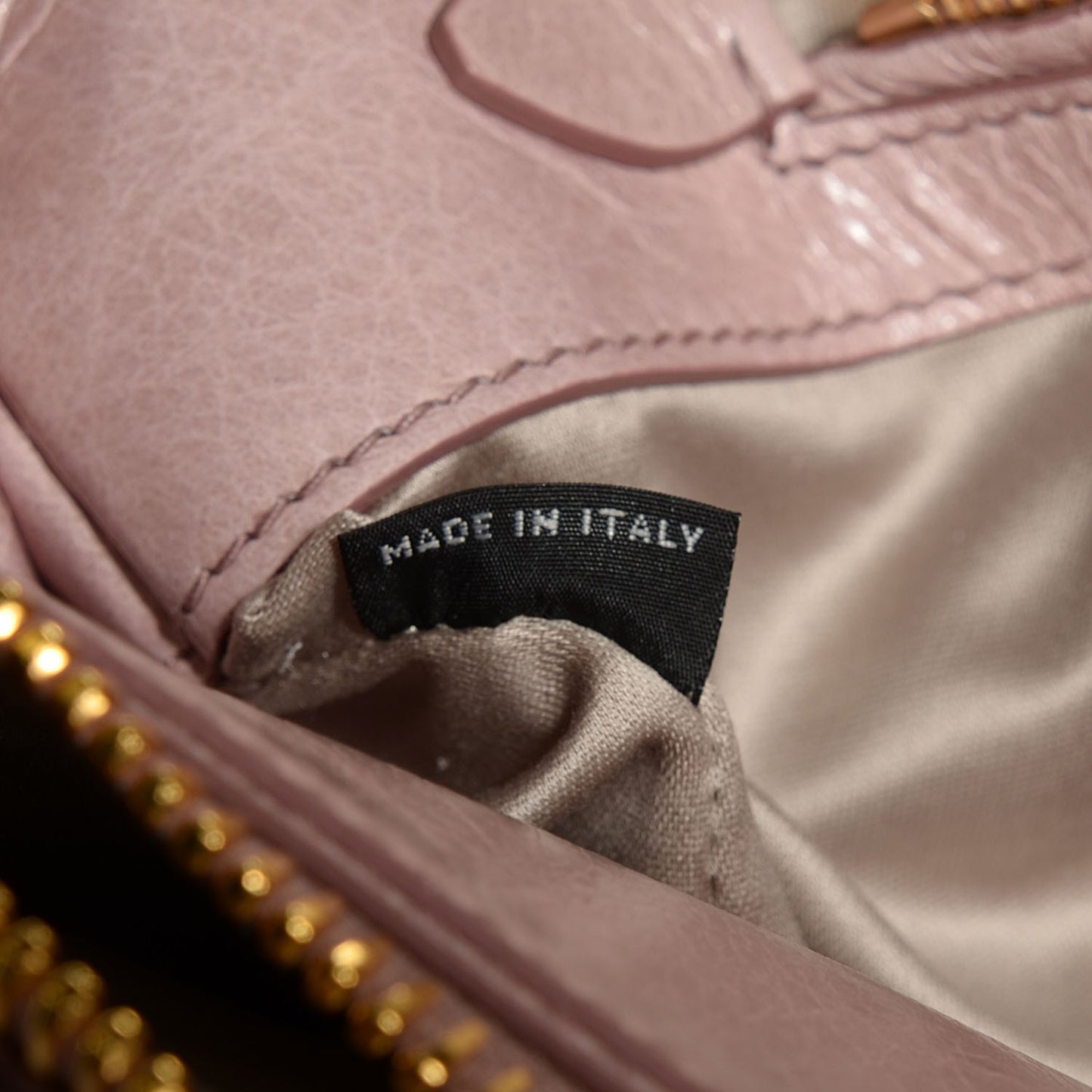 Vitello Shine Double Zip Tote Mughetto