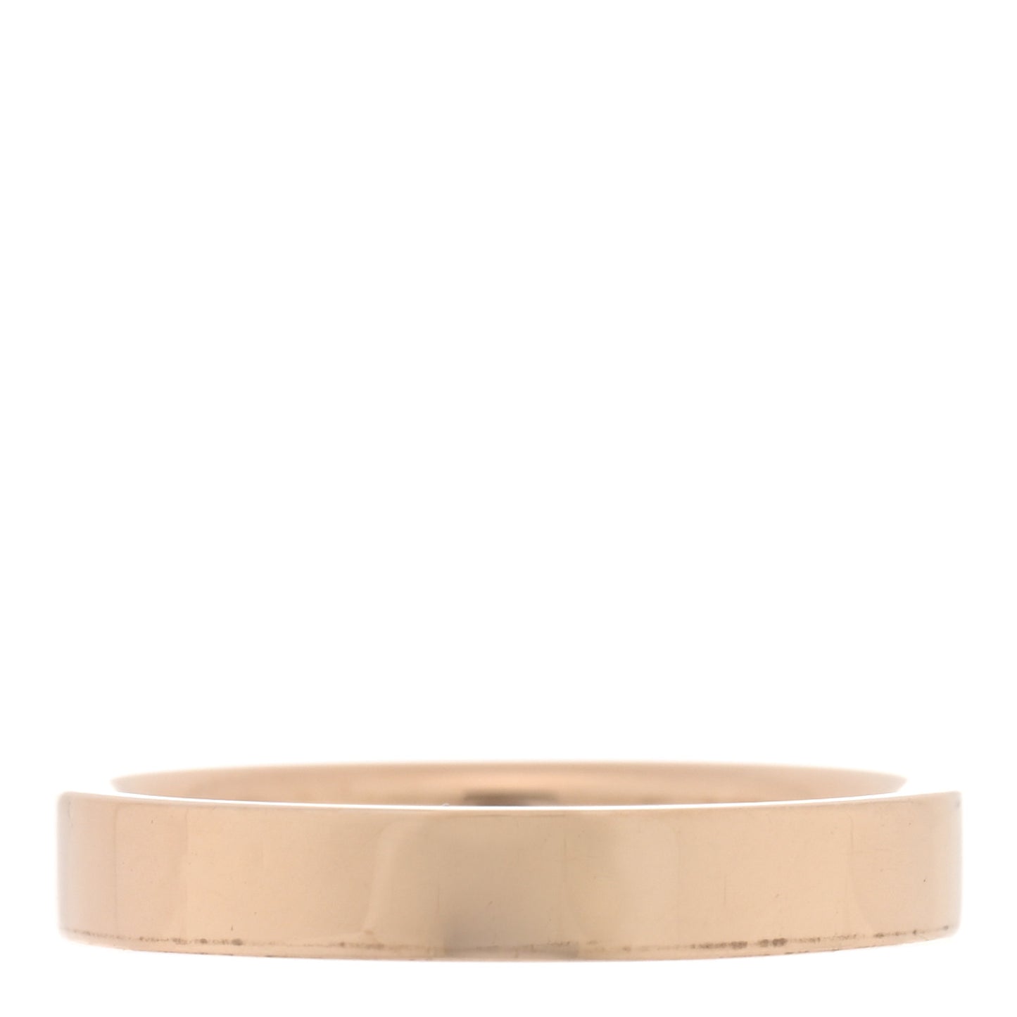 18K Rose Gold Logo Band Ring 48 4.5