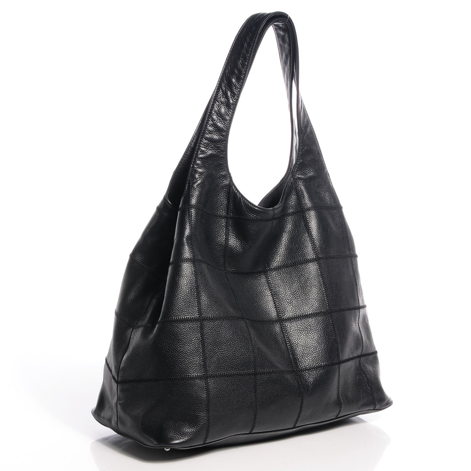 Chanel Square Stitched Large Tassel Hobo Black 3 of 7
