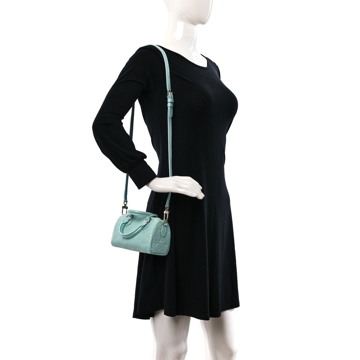 Empreinte Monogram Nano Speedy Pearly Lagoon Turquoise