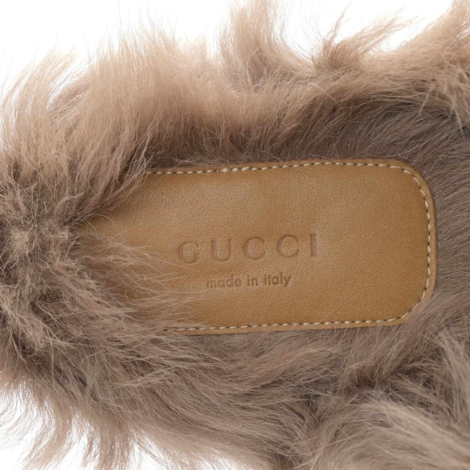 Gucci Calfskin Fur Womens Princetown Slippers 41 Black 7 of 7
