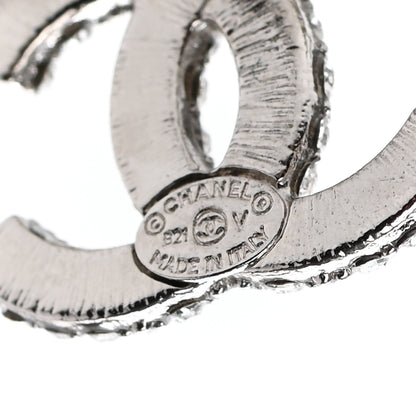 Chanel Crystal CC Earrings Silver 4 of 5
