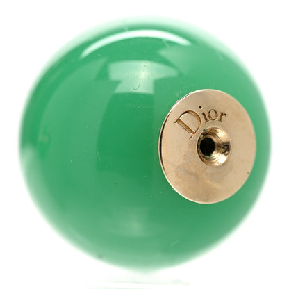 Christian Dior Mise En Dior Tribal Earrings Jade Green 4 of 5