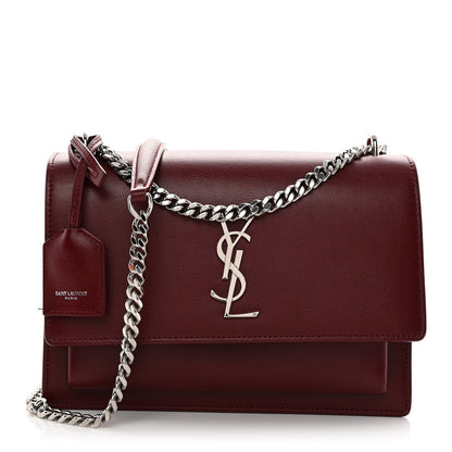 Saint Laurent Calfskin Medium Monogram Sunset Pallisandre 1 of 12