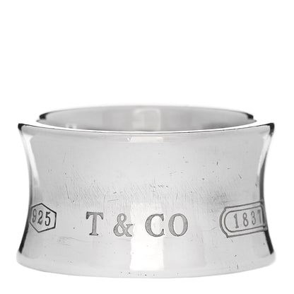 Tiffany Sterling Silver Wide 1837 Ring 54 7 1 of 4