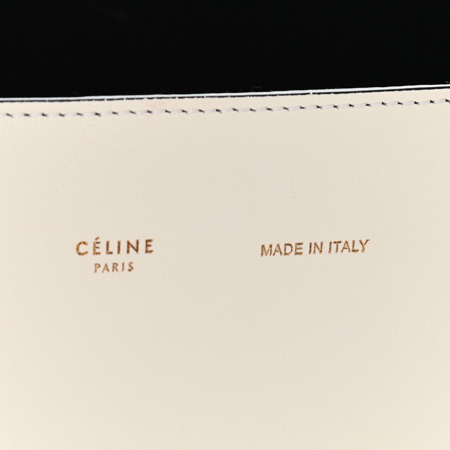 Celine Shiny Smooth Calfskin Small Twisted Cabas White Camel Tan 13 of 21