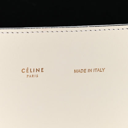 Celine Shiny Smooth Calfskin Small Twisted Cabas White Camel Tan 13 of 21