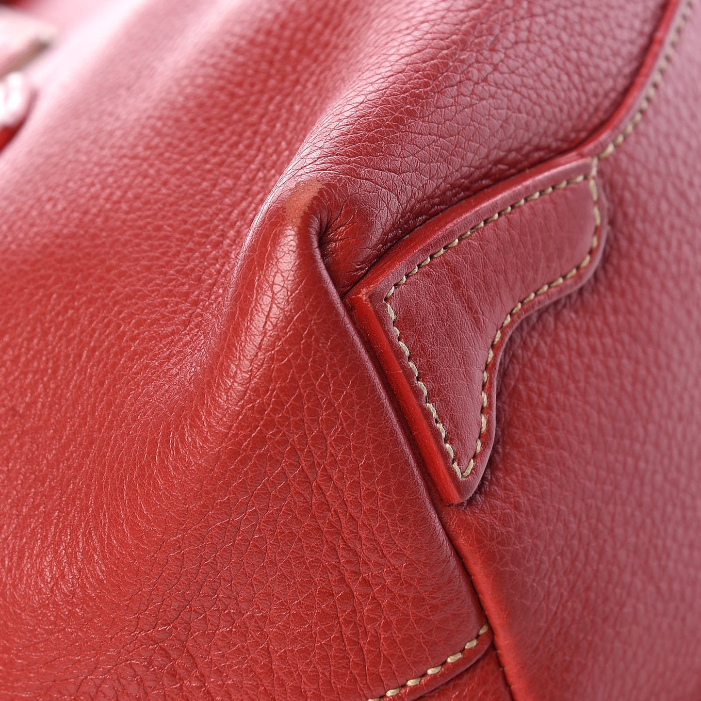 Vitello Daino Rope Mini Tote Rosso