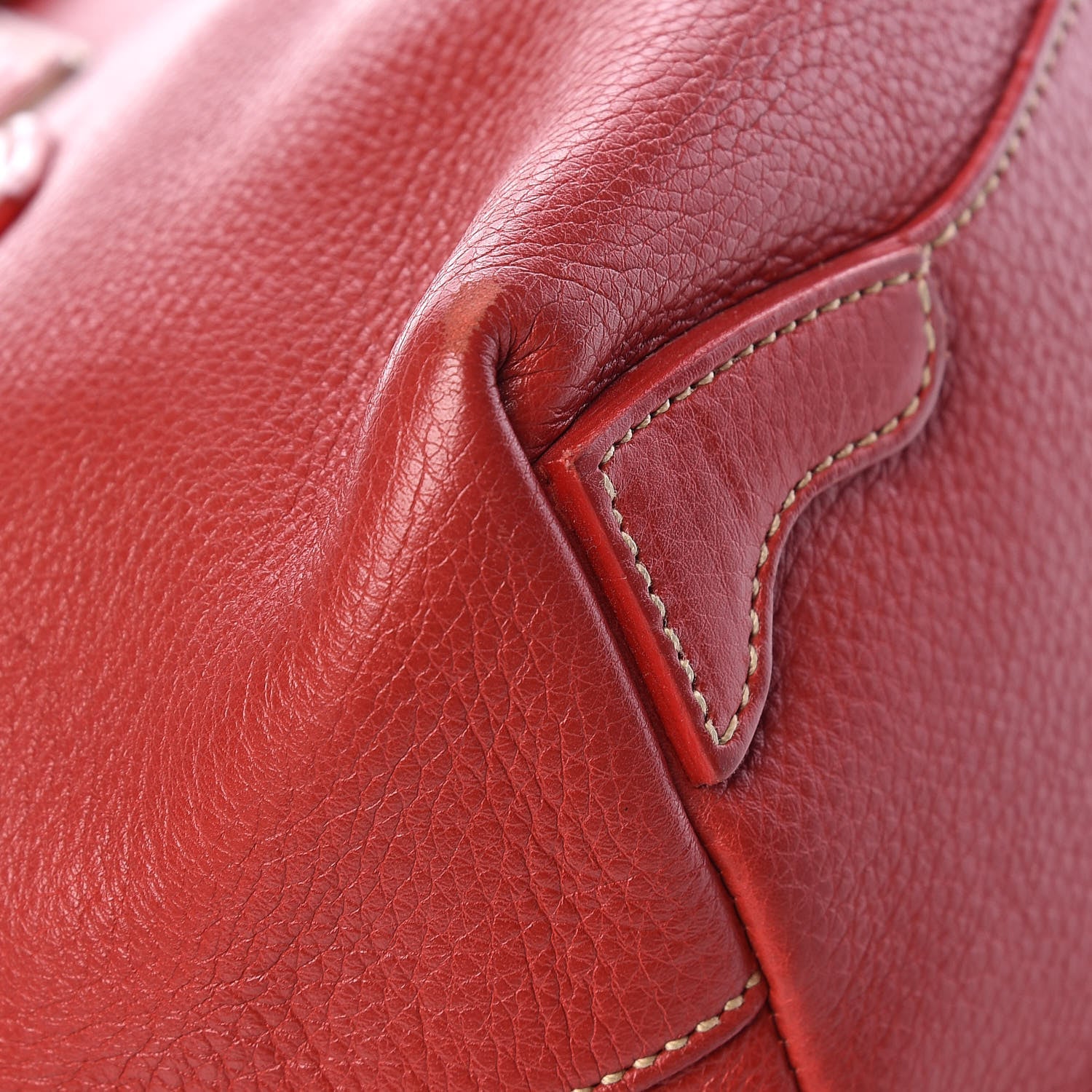 Prada Vitello Daino Rope Mini Tote Rosso 9 of 13
