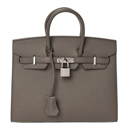 Hermes Epsom Birkin Sellier 25 Etain 1 of 35