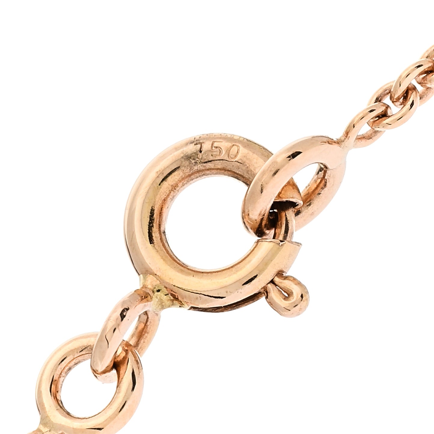 18K Rose Gold Diamond Kelly Amulette Pendant Necklace