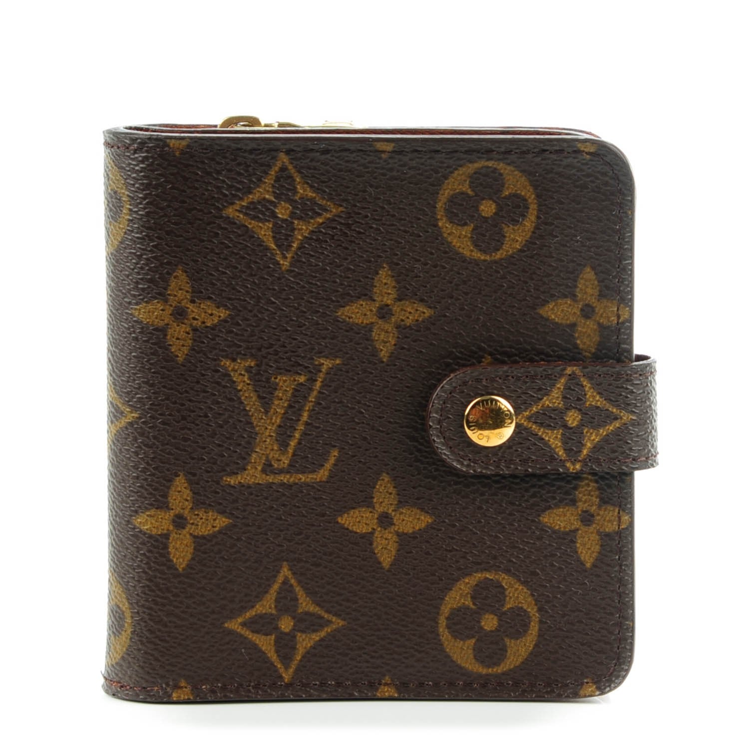 Louis Vuitton Monogram Compact Zippe Zipped Wallet 1 of 7