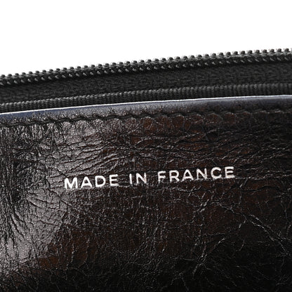Chanel Metallic Aged Calfskin Quilted Reissue Wallet On Chain WOC Black 7 of 11