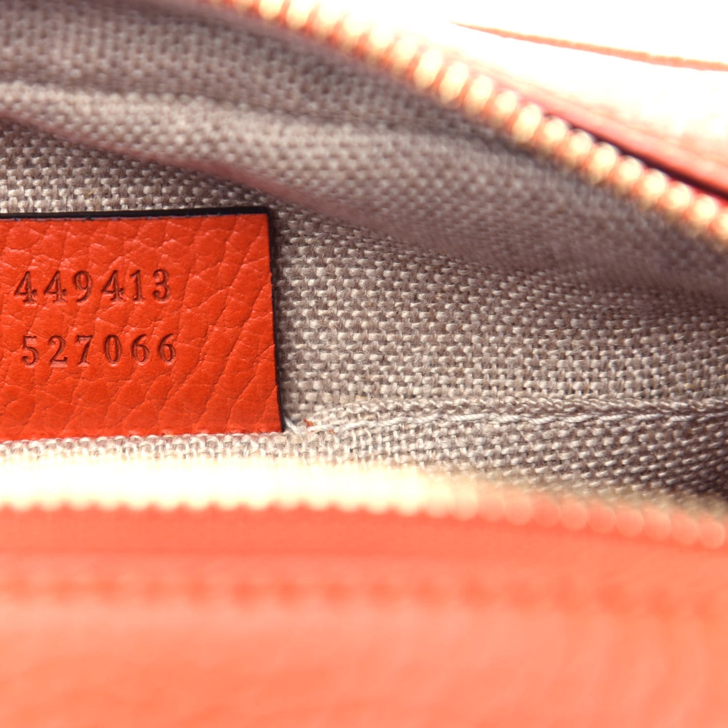 Monogram Dollar Calfskin Mini Bree Messenger Bag Beige Ebony Sun Orange