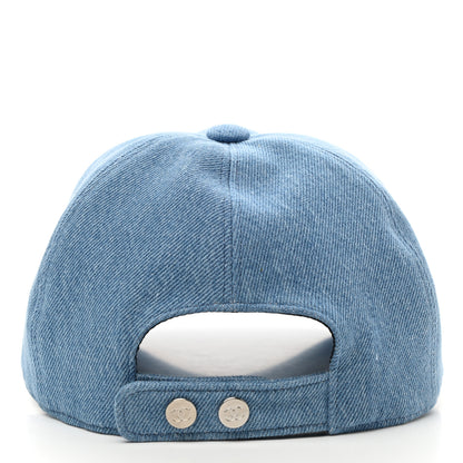 Chanel Cotton Sequin CC Cap Hat Blue 5 of 8