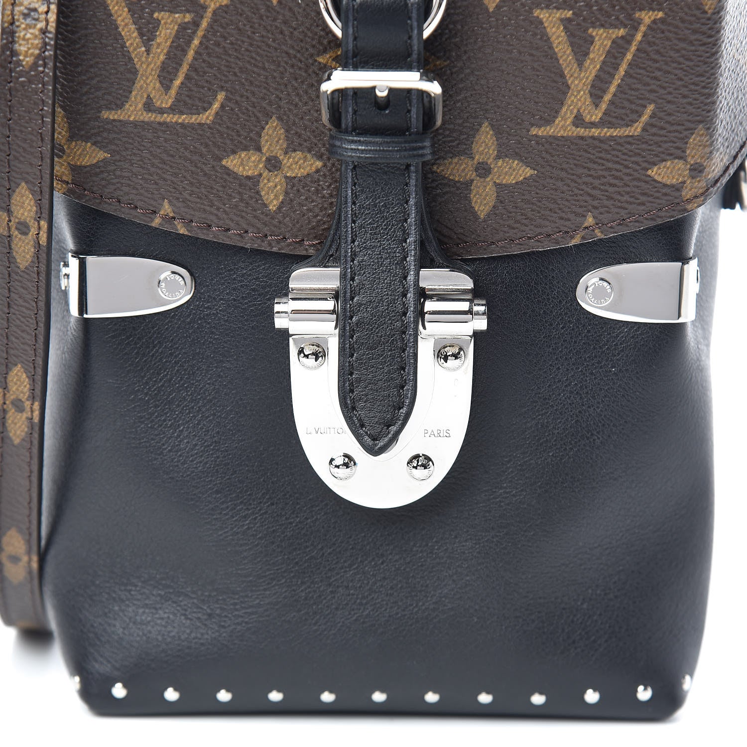 Louis Vuitton Calfskin Monogram Camera Box Black 10 of 10