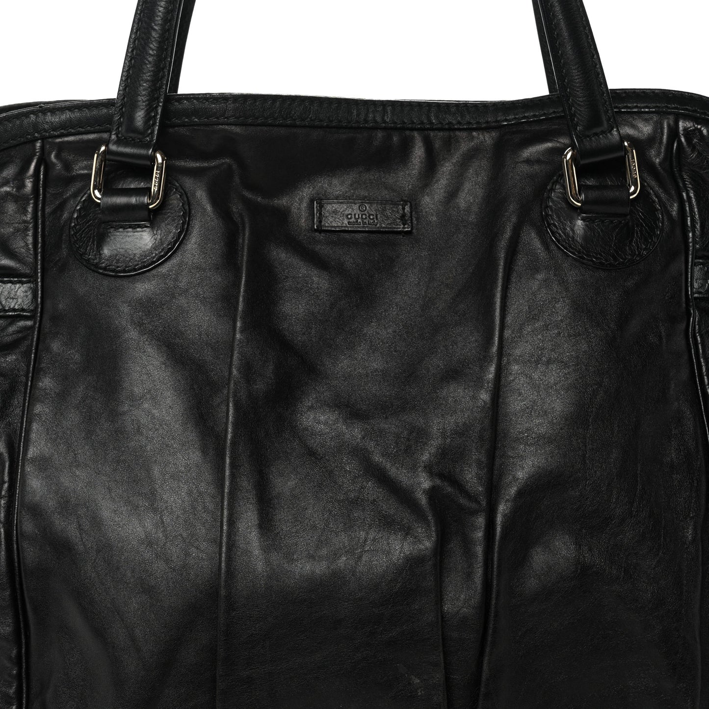 Calfskin Guccissima Full Moon Tote Black