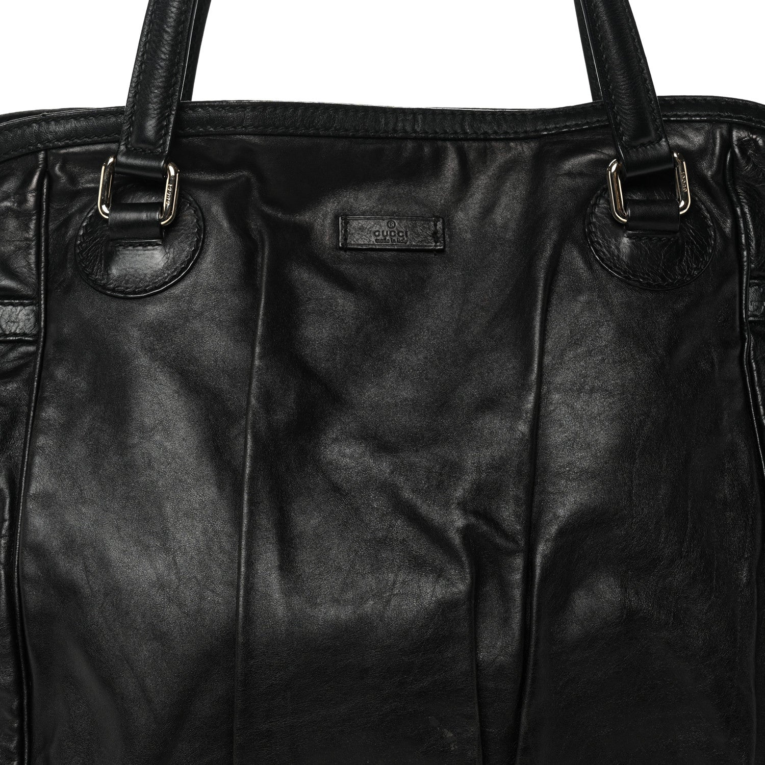 Gucci Calfskin Guccissima Full Moon Tote Black 8 of 14