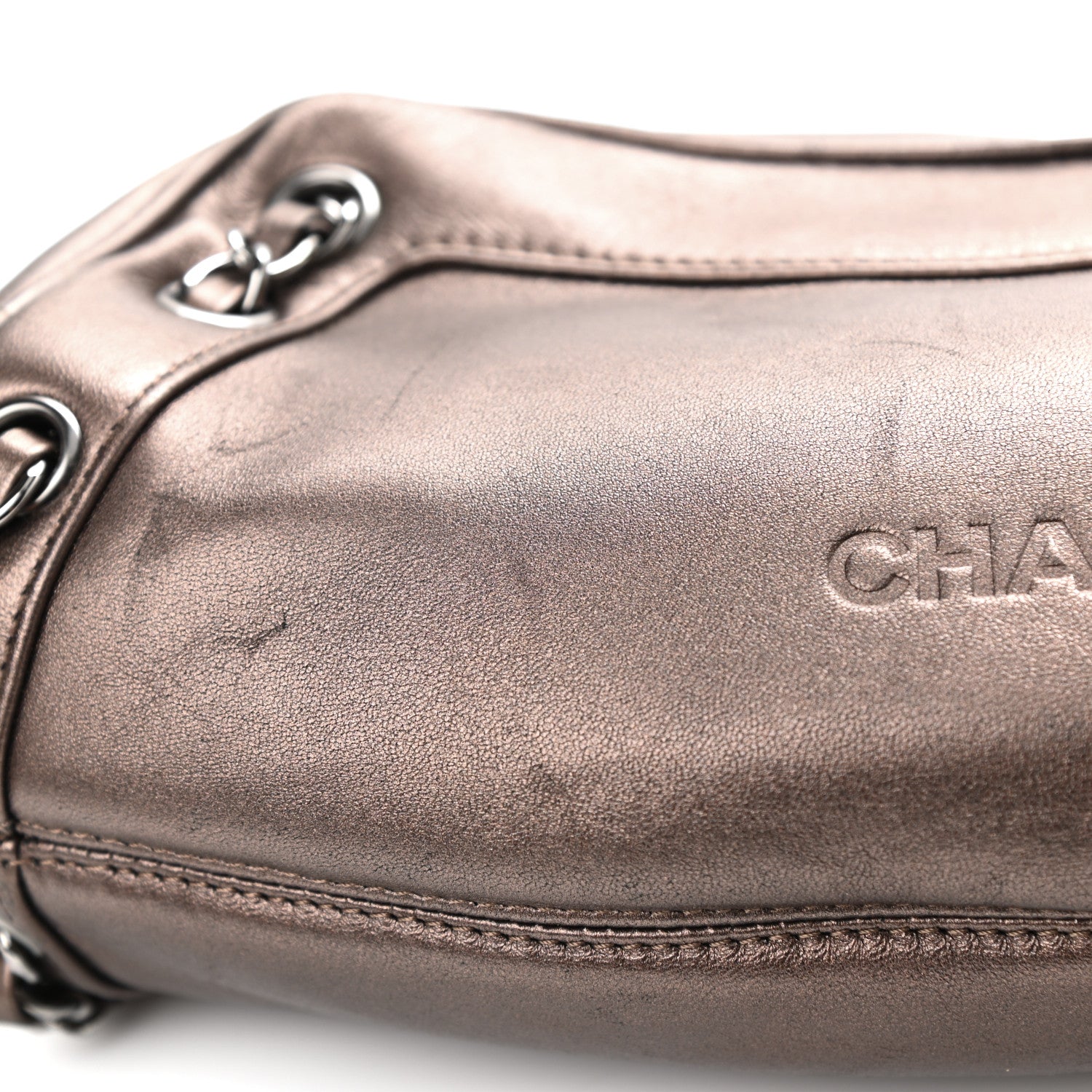 Chanel Metallic Lambskin Tassel Shoulder Bag Bronze 11 of 13