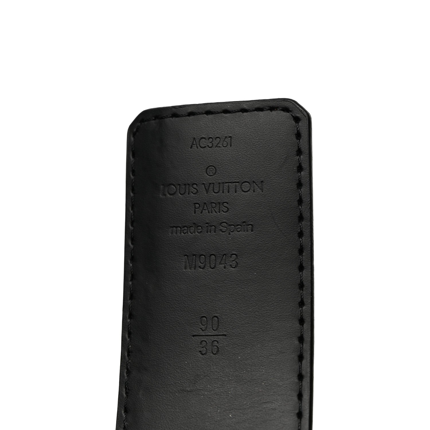 Louis Vuitton Monogram Eclipse Taigarama 40mm LV Initiales Reversible Belt 90 36 Black 3 of 7