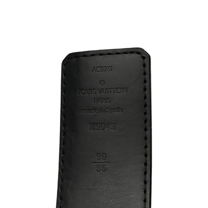 Louis Vuitton Monogram Eclipse Taigarama 40mm LV Initiales Reversible Belt 90 36 Black 3 of 7