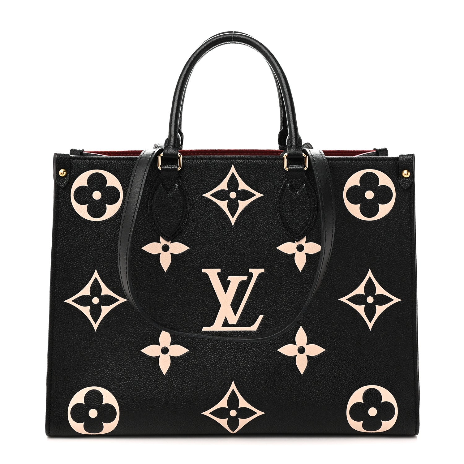 Louis Vuitton Empreinte Monogram Giant Onthego MM Black Beige 1 of 10