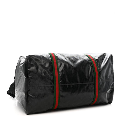 Gucci Crystal Monogram Web Large Duffle Bag Black 3 of 15