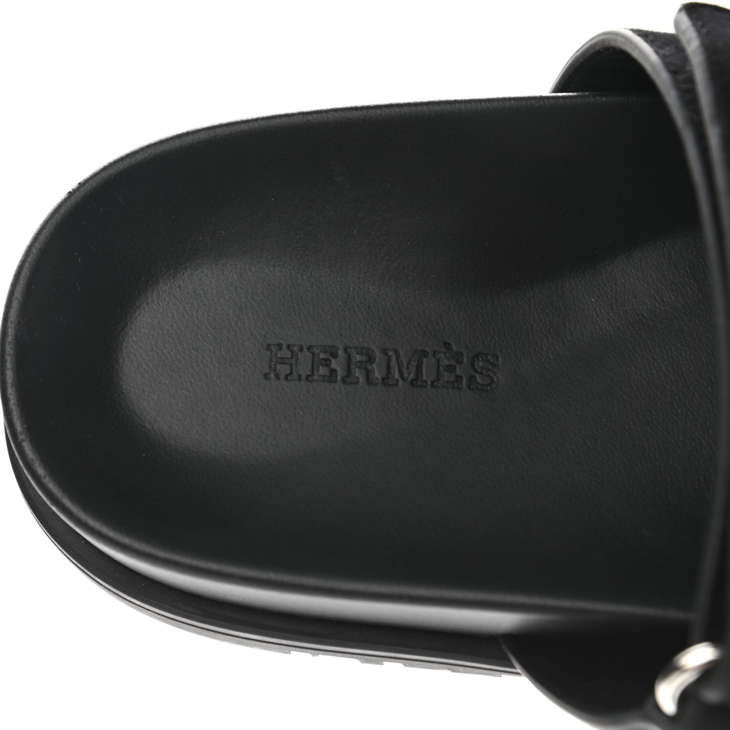 Suede Goatskin Womens Chypre Sandals 37 Black