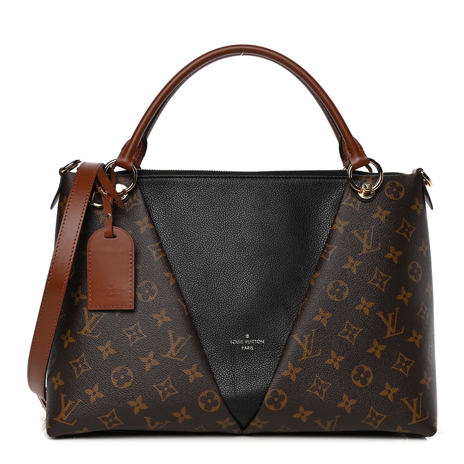 Louis Vuitton Monogram V Tote MM Black 1 of 8