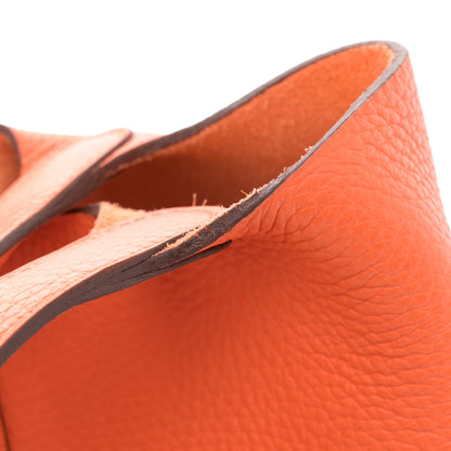Hermes Taurillon Clemence Picotin Lock 18 PM Orange 11 of 12