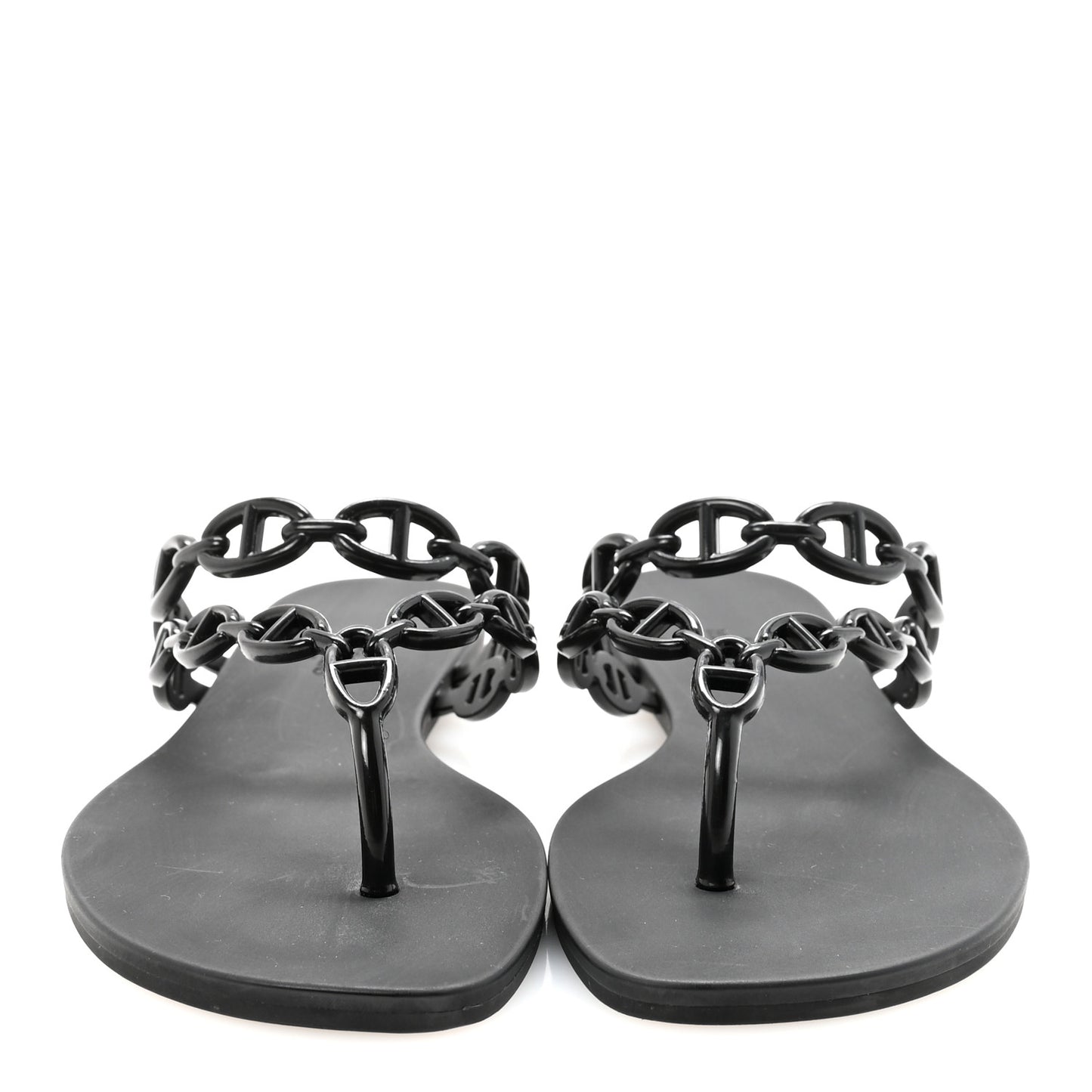 Rubber Chaine d'Ancre Island Sandals 37 Black