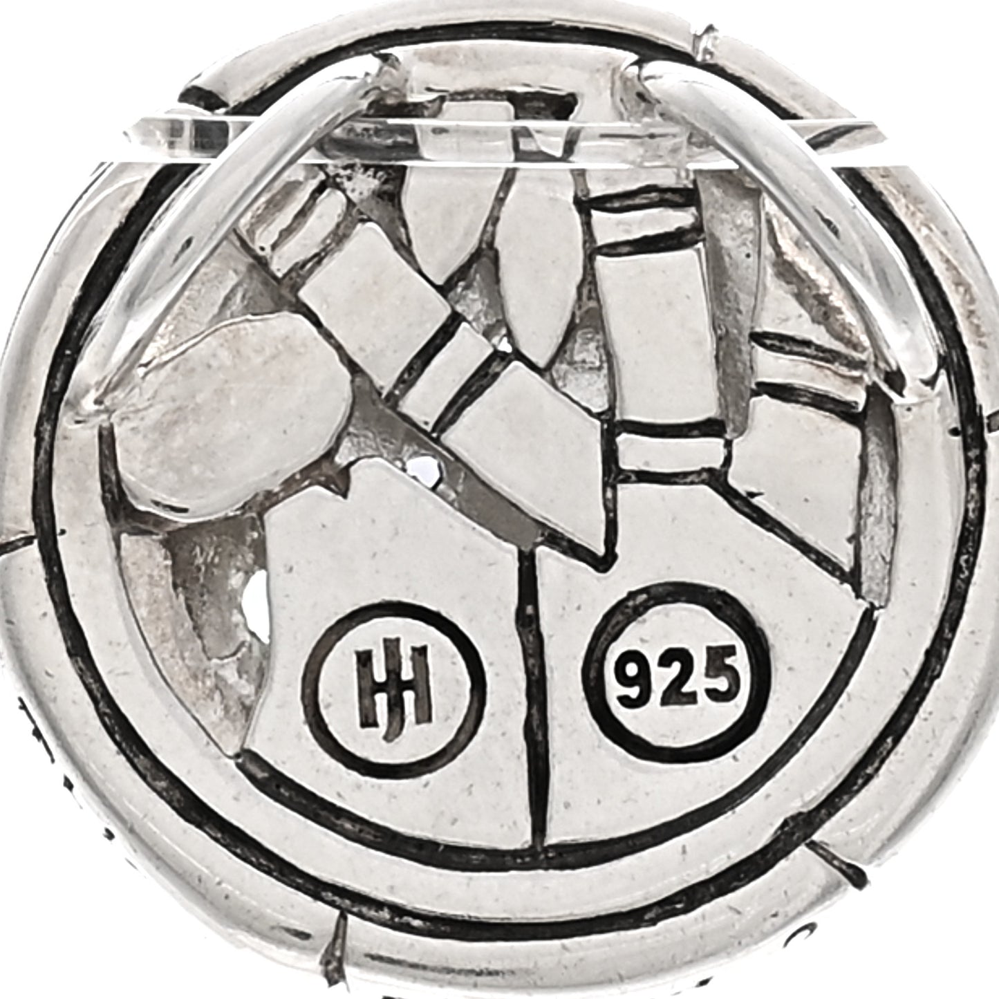 Sterling Silver Blue Topaz Iolite Bamboo Pendant