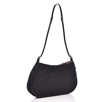 Prada Tessuto Nylon Pochette Bag Black 3 of 10