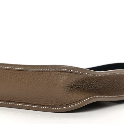 Hermes Taurillon Clemence Amazone Evelyne TPM Etoupe Bleu Indigo 11 of 11