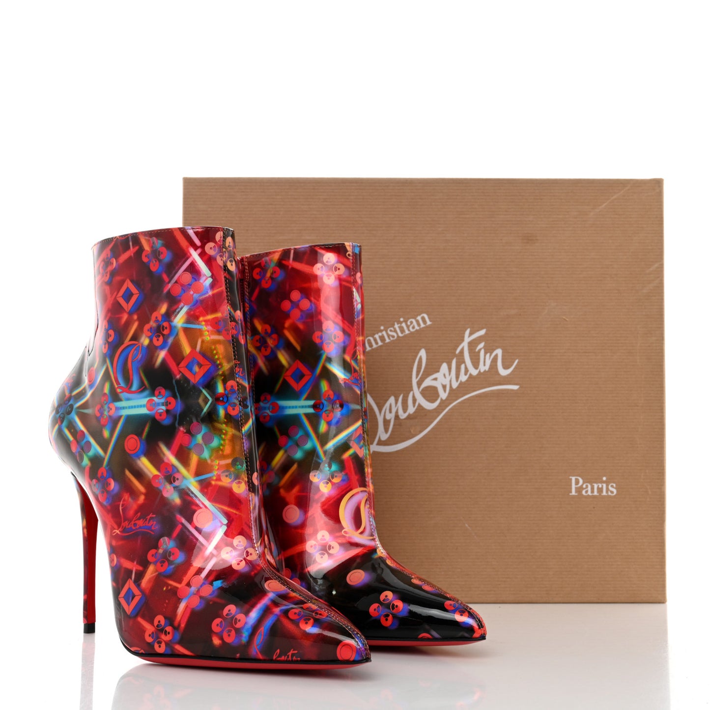 Patent Discolaser So Kate Booty 100 Ankle Boots 39.5 Multicolor