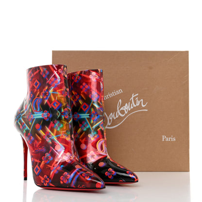 Christian Louboutin Patent Discolaser So Kate Booty 100 Ankle Boots 39.5 Multicolor 8 of 8