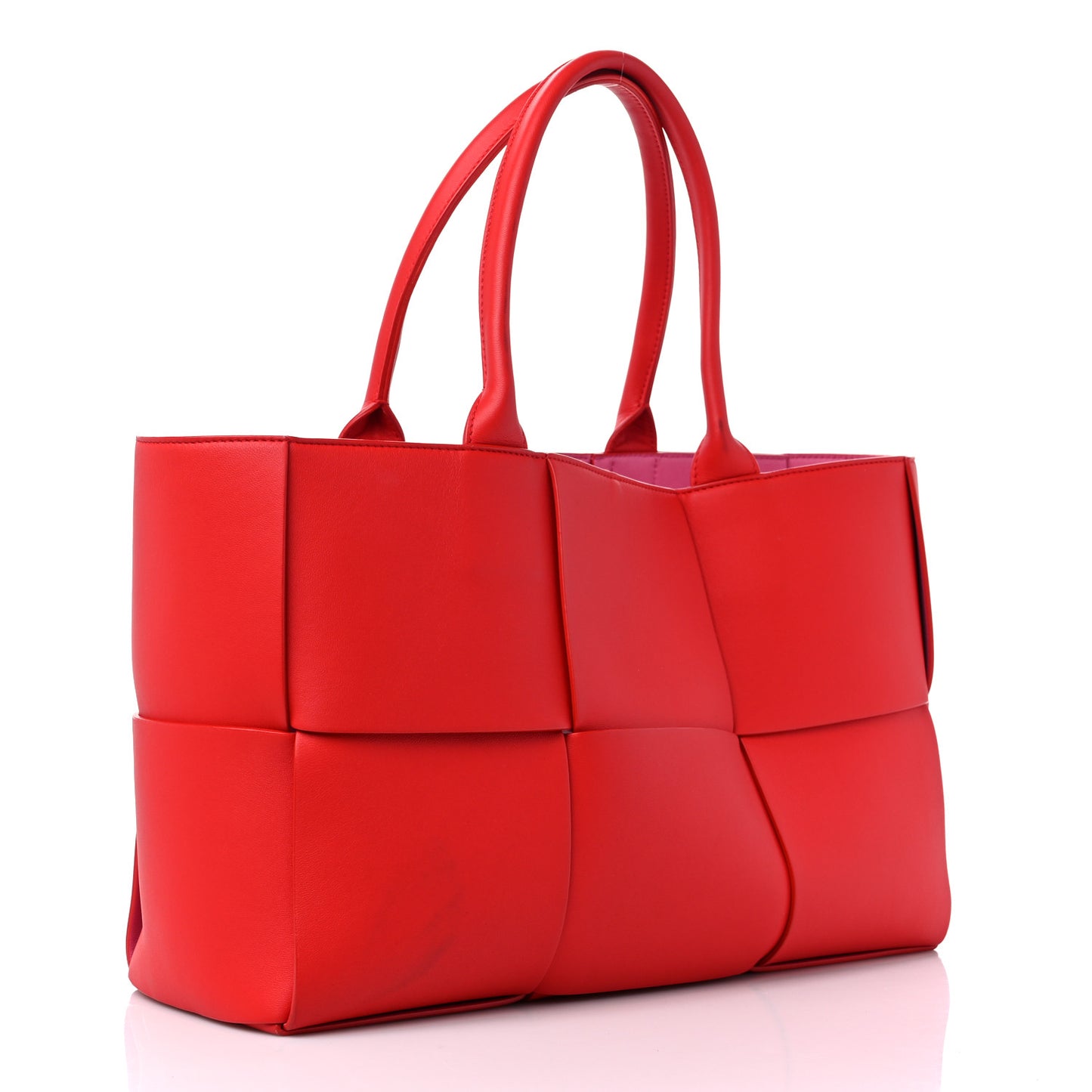 Nappa Maxi Intrecciato Arco Tote Firework